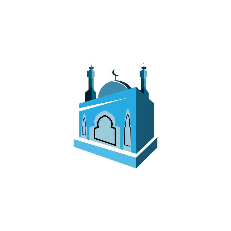 logo de la mosquée image conception d'illustration vectorielle vecteur