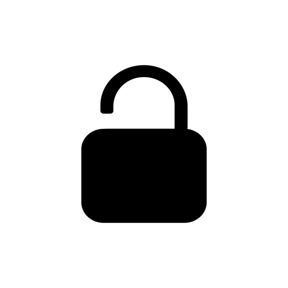 icône de cadenas image d'illustration de conception de logo vectoriel
