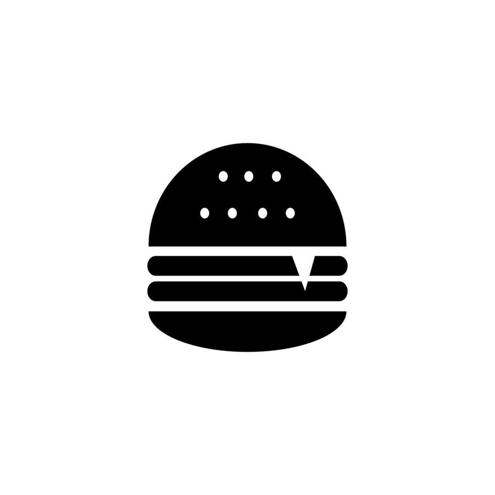 conception d'illustration icône burger vecteur