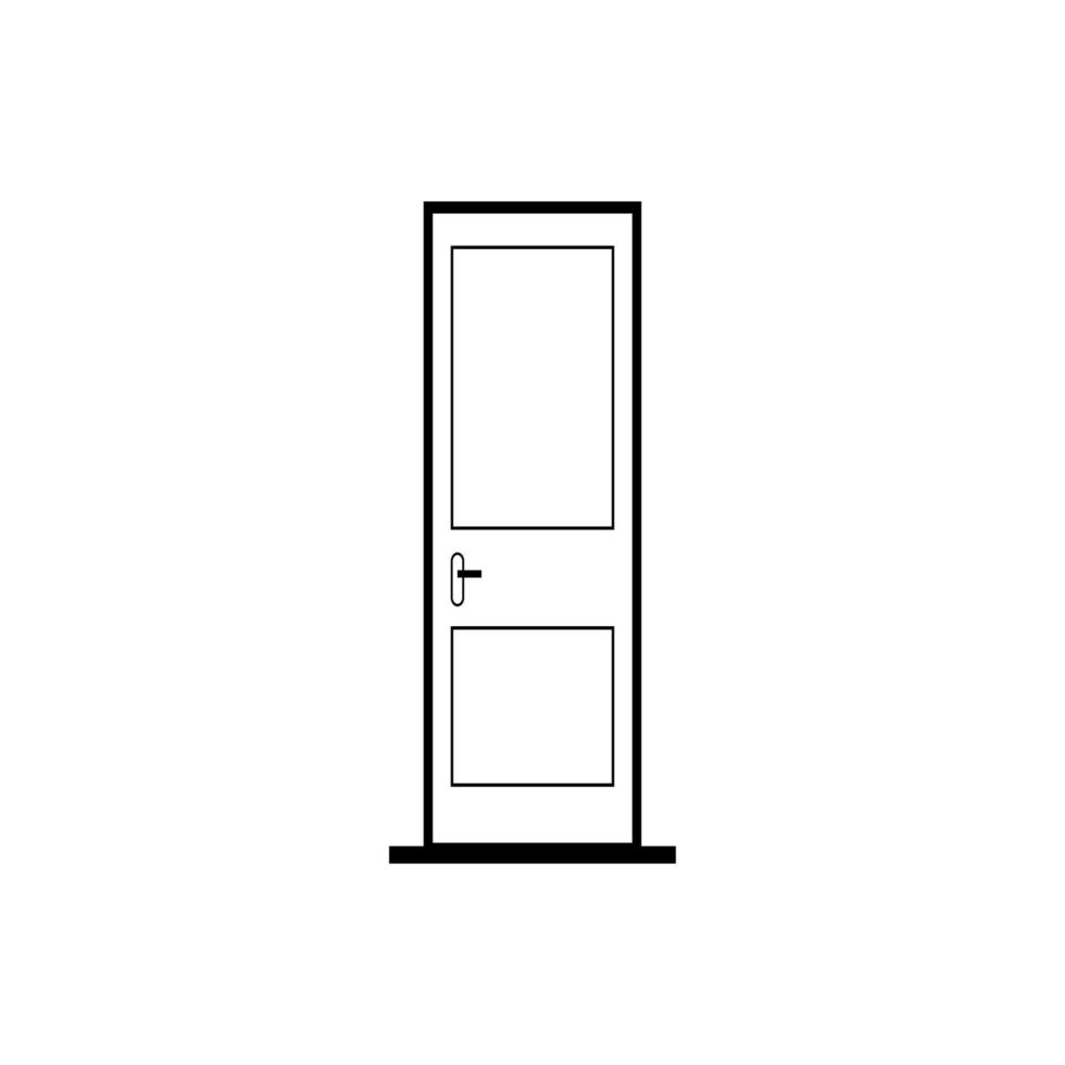 porte icône illustration élément de conception vecteur