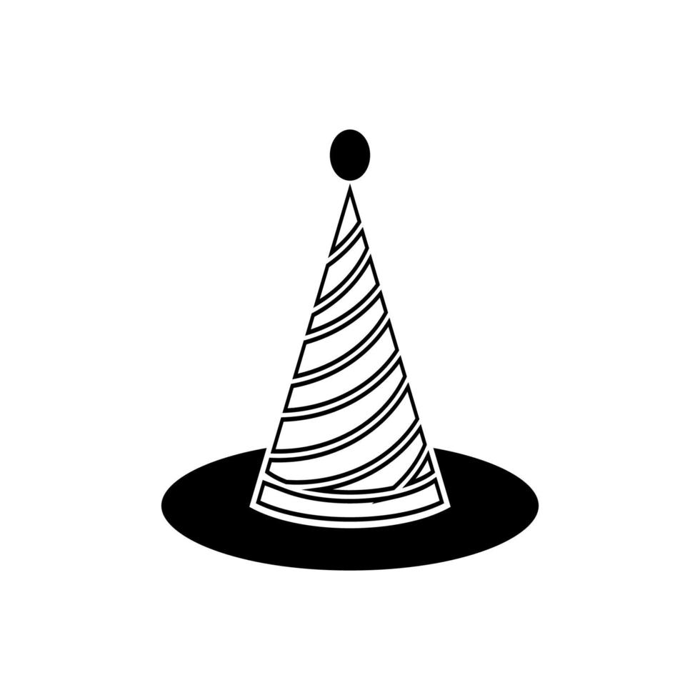 conception d'illustration vectorielle de chapeau de clown vecteur
