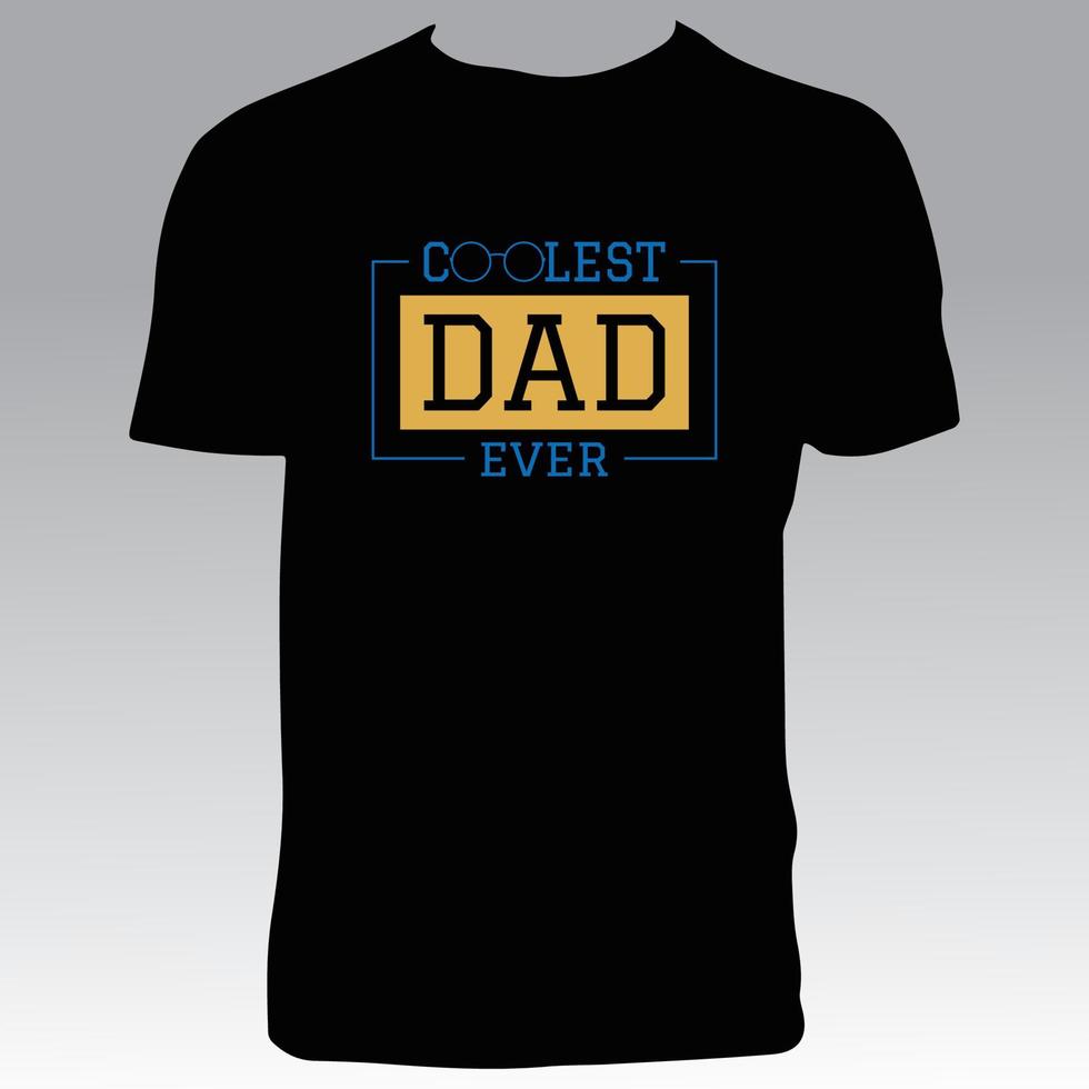conception de t-shirt pour la fête des pères vecteur