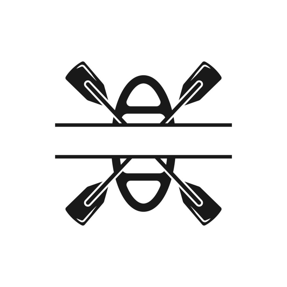 vecteur de conception icône logo rafting