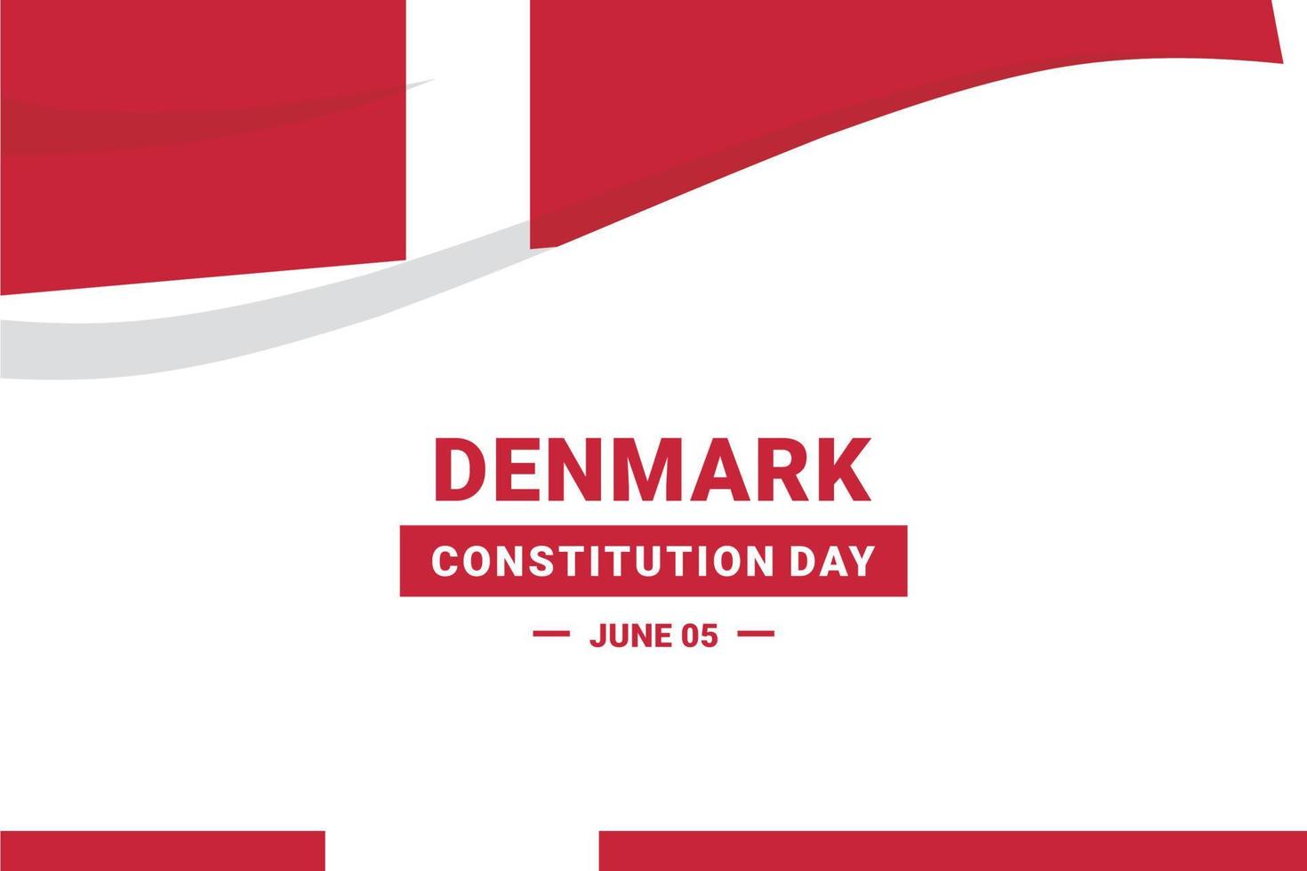 jour de la constitution du danemark vecteur