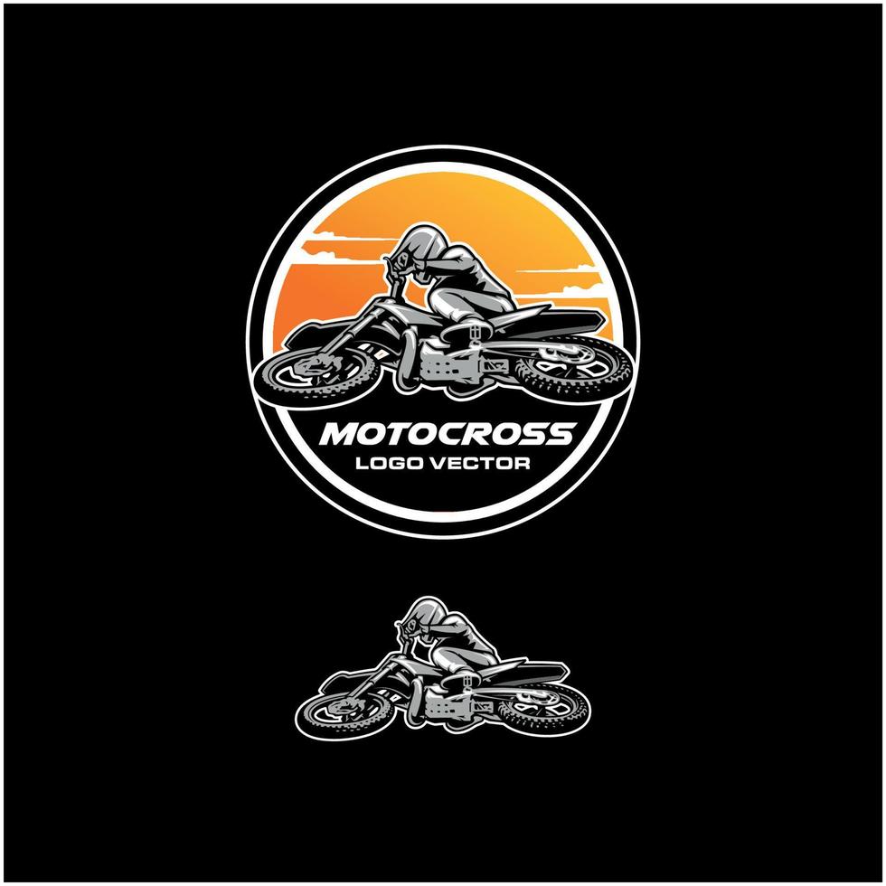 ensemble de sentiers de motocross aventure illustration logo vecteur