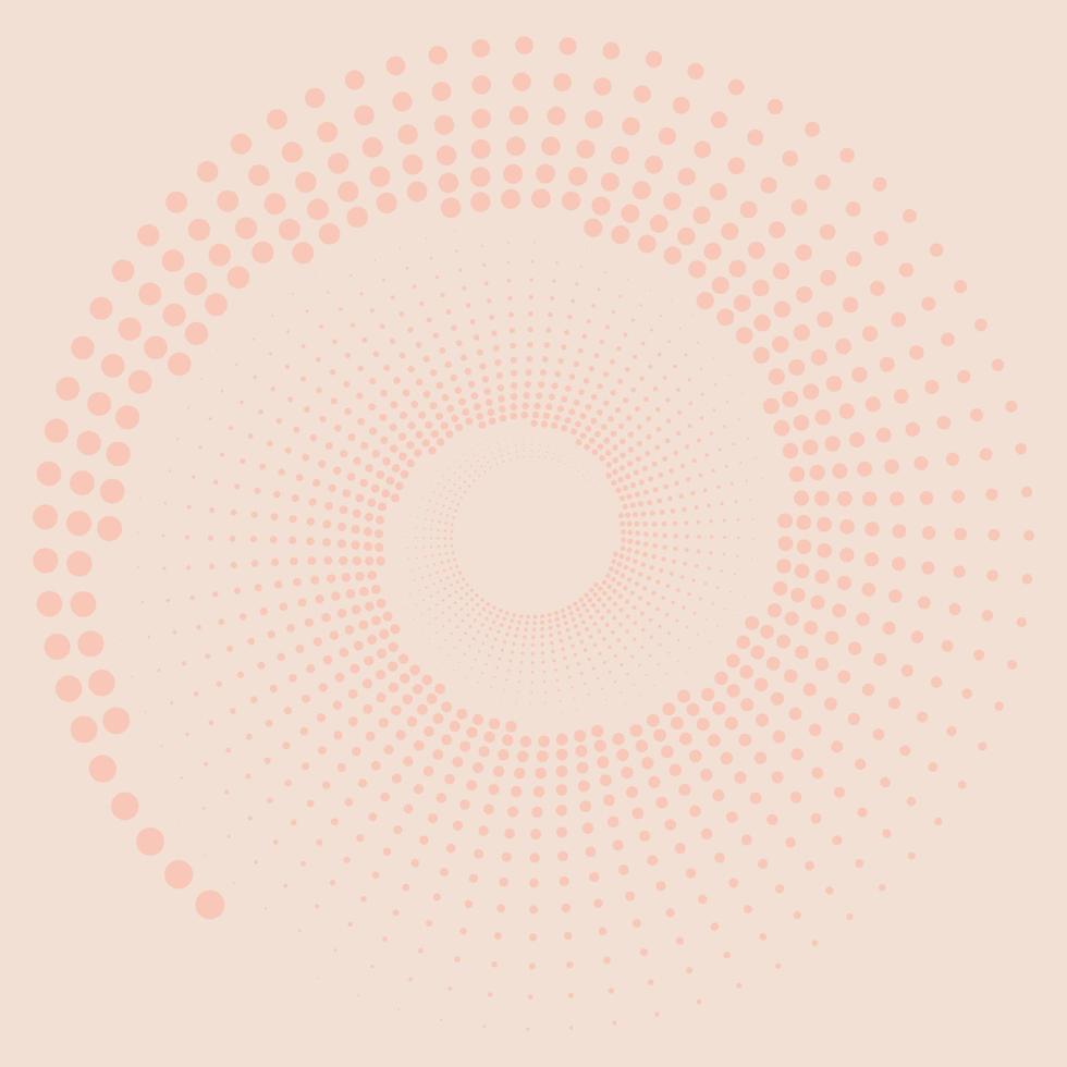 illustration vectorielle de cercle abstrait demi-teinte. élément de logo d'illusion d'optique. modèle d'art optique. fond moderne. fond d'écran. vecteur