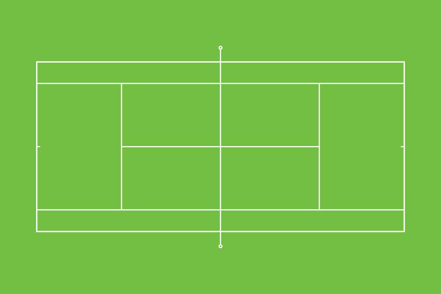 modèle de champ vert de court de tennis court de tennis avec des lignes. vecteur