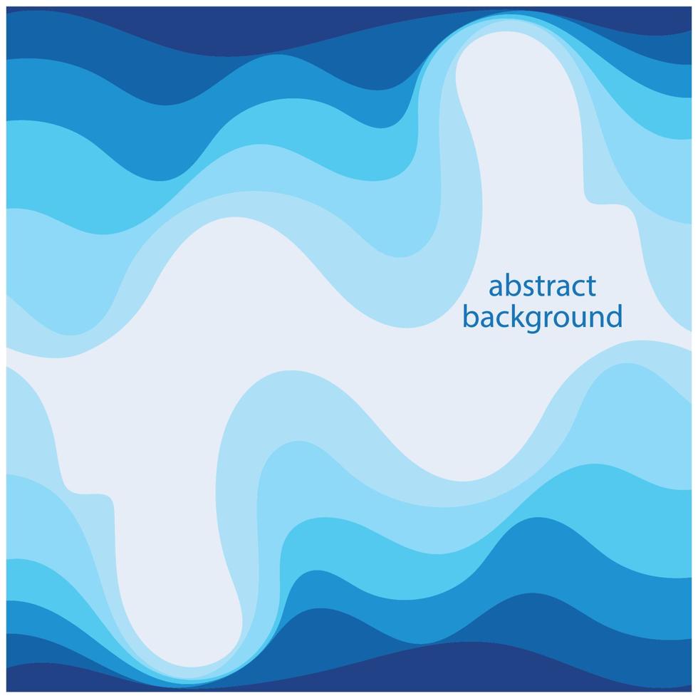 vague bleue vecteur abstrait design plat stock illustration