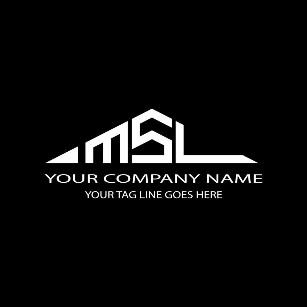 création de logo de lettre msl avec graphique vectoriel