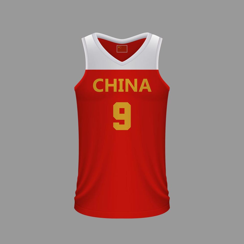 maillot de basket réaliste vecteur