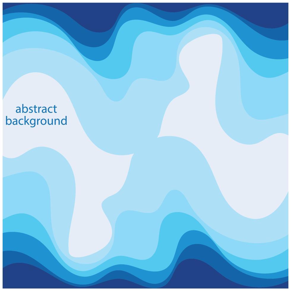 vague bleue vecteur abstrait design plat stock illustration