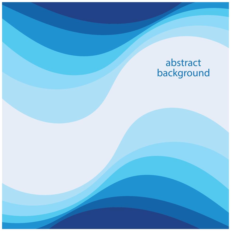 vague bleue vecteur abstrait design plat stock illustration