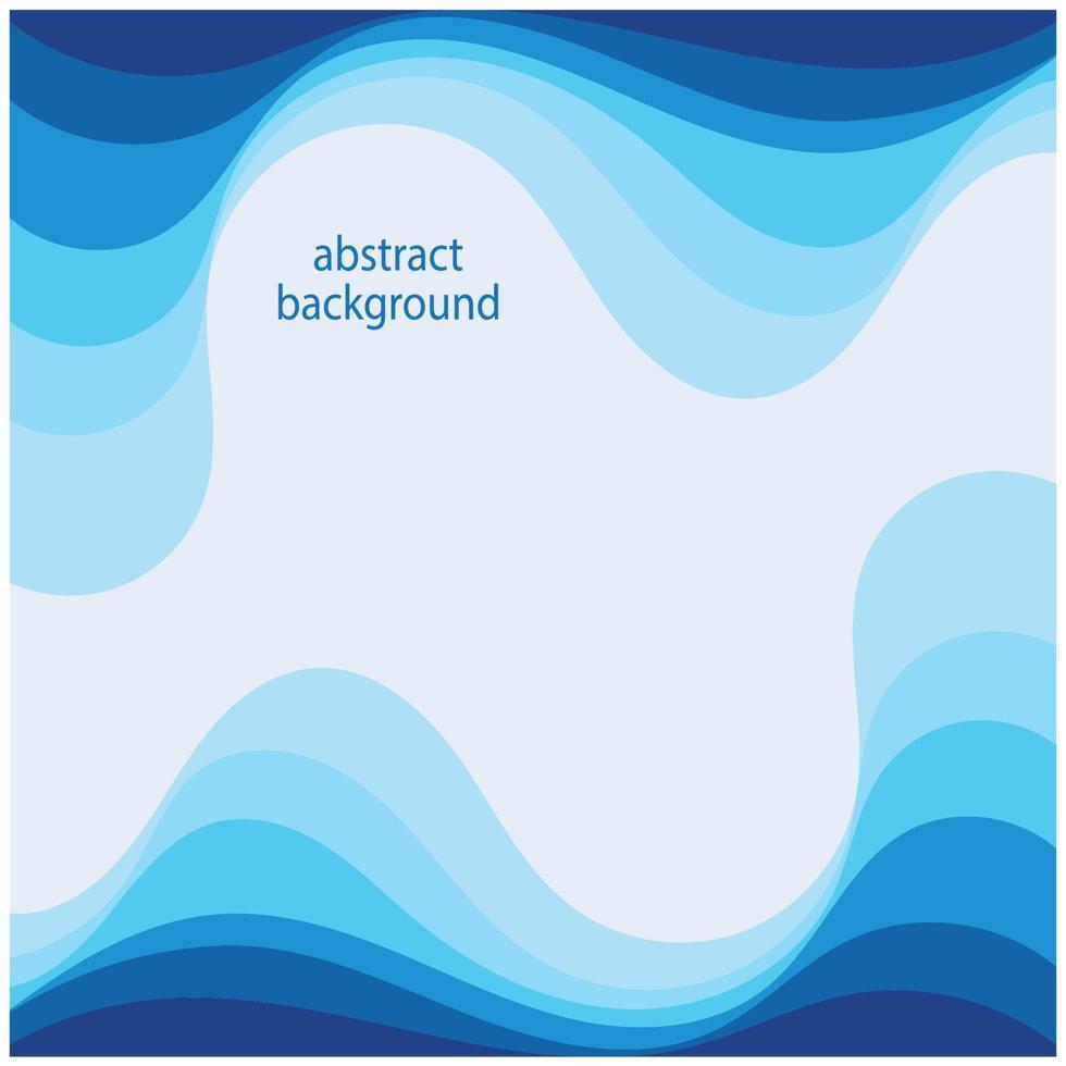 vague bleue vecteur abstrait design plat stock illustration