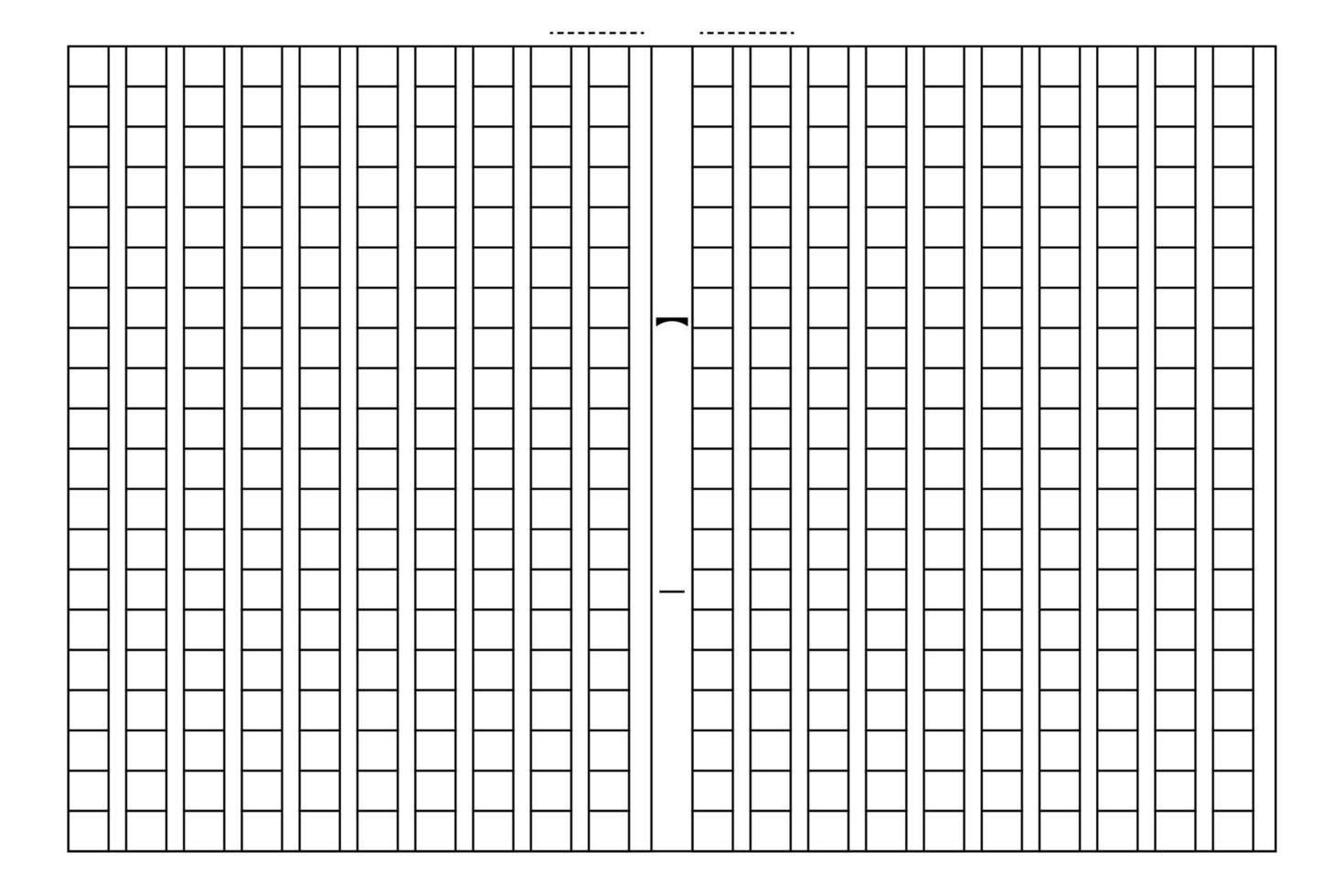 papier manuscrit quadrillé vecteur