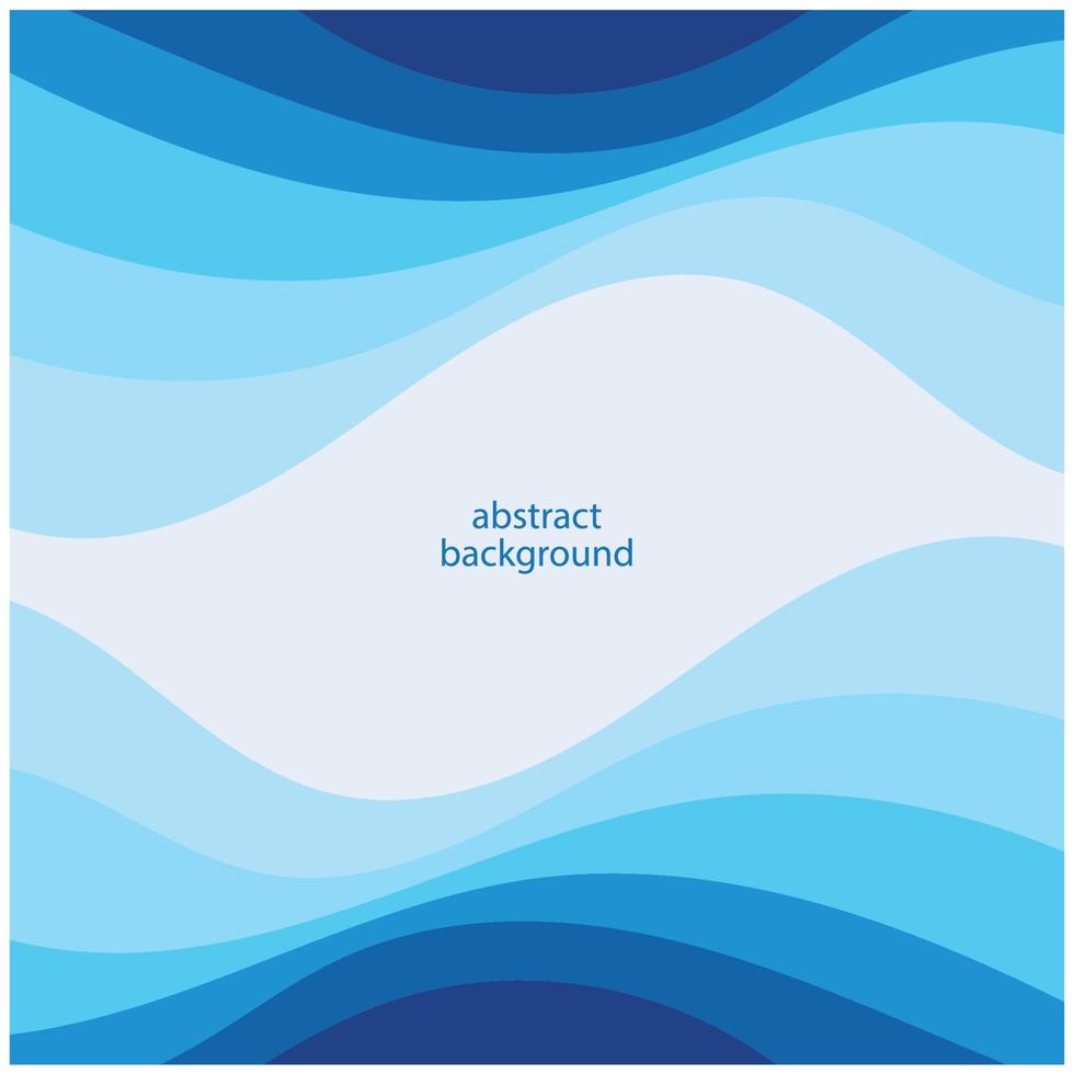 vague bleue vecteur abstrait design plat stock illustration