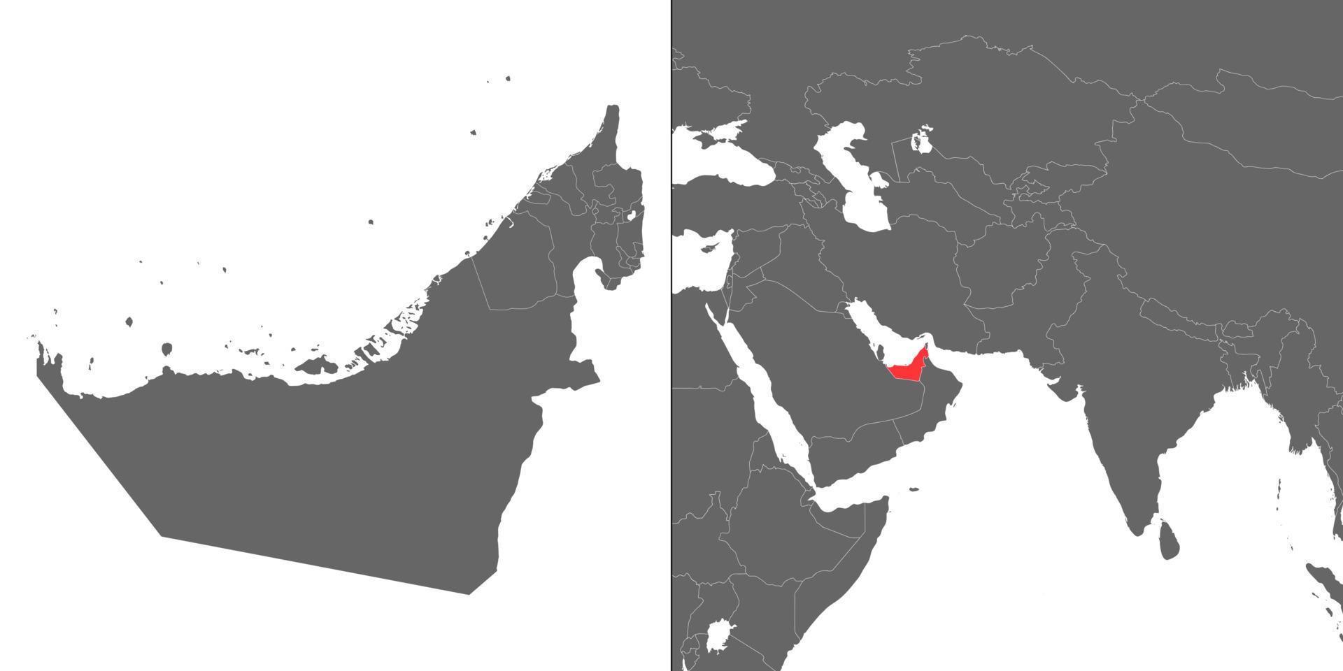 carte avec emplacement vecteur