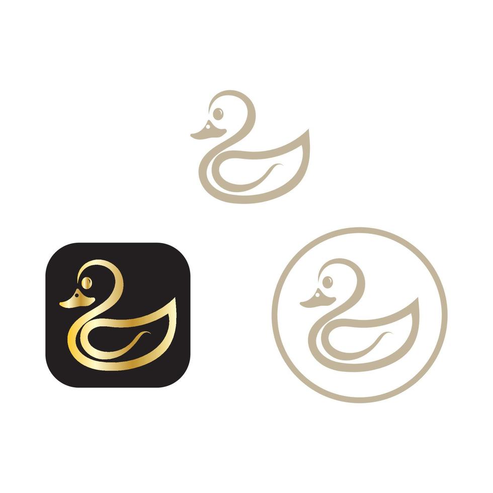 canard symbole logo icône vecteur