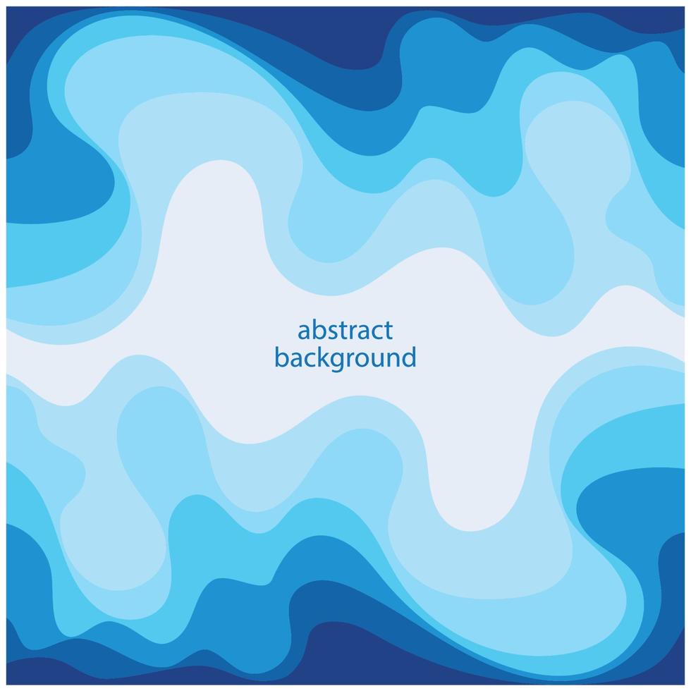 vague bleue vecteur abstrait design plat stock illustration