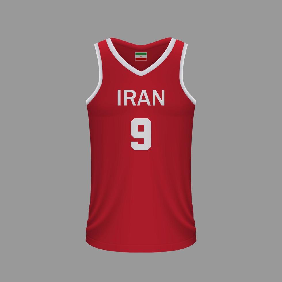 maillot de basket réaliste vecteur