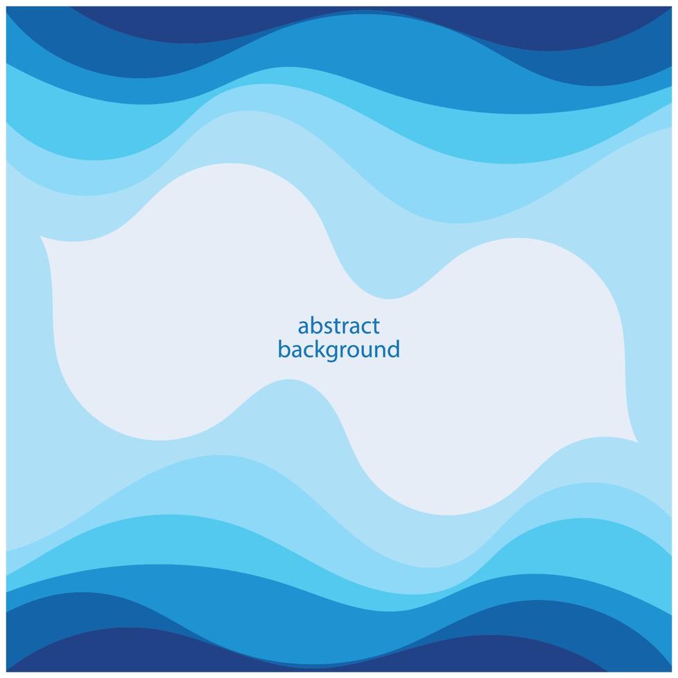 vague bleue vecteur abstrait design plat stock illustration