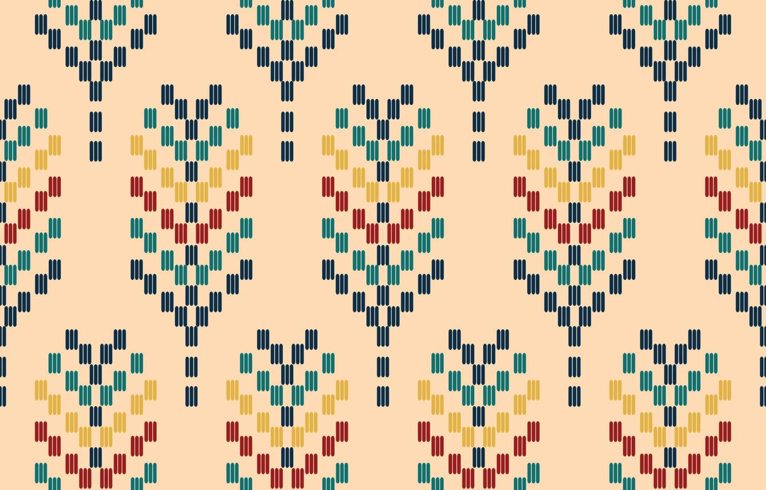 beau motif de broderie tissé à la main. motif navajo sans couture dans l'impression d'ornement d'art géométrique aztèque tribal et mexicain. conception pour tapis, papier peint, emballage, tissu et textile. vecteur