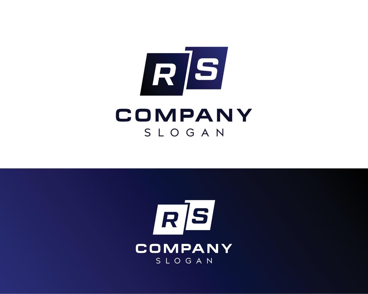 lettre abstraite rs logo-sr logo design-rs lettre logo design-rs lettre icône et symbole vecteur