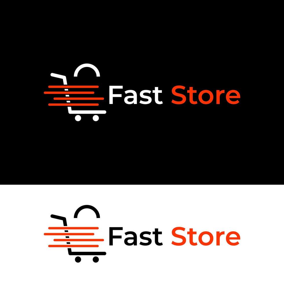 vecteur de conception de logo de magasin de magasinage