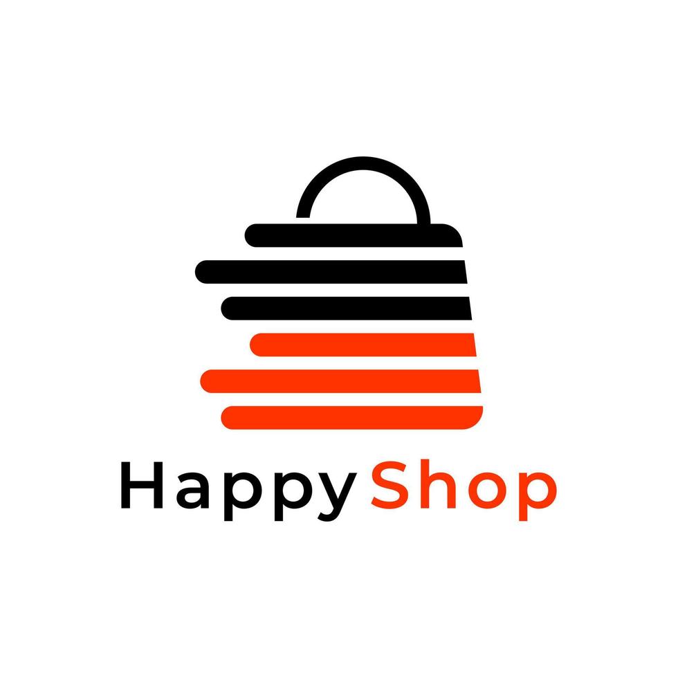 vecteur de conception de logo de magasin de magasinage