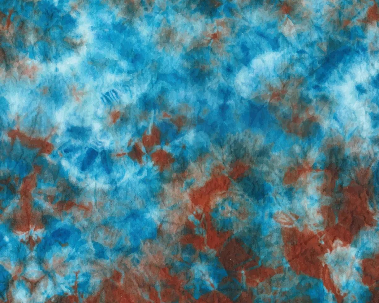 aquarelle peinte rouge bleu coloré tie dye motif texture de fond vecteur