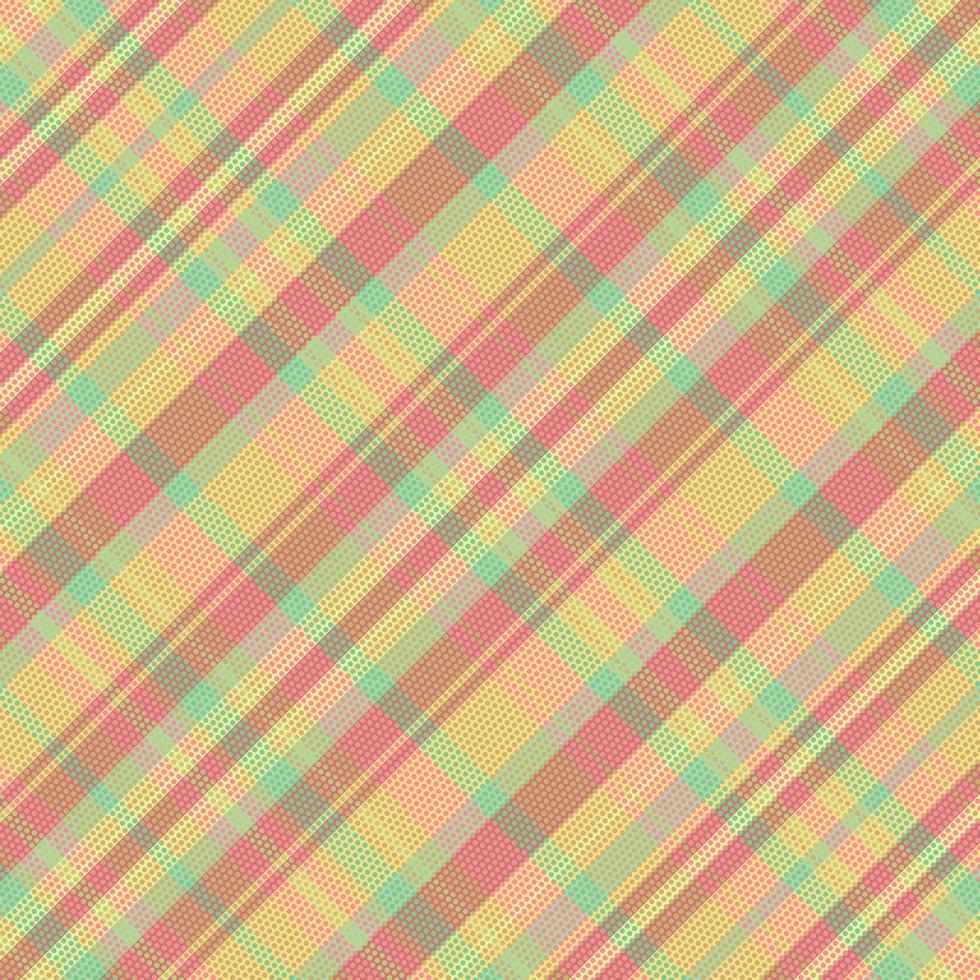 motif à carreaux tartan avec texture et couleur estivale. vecteur