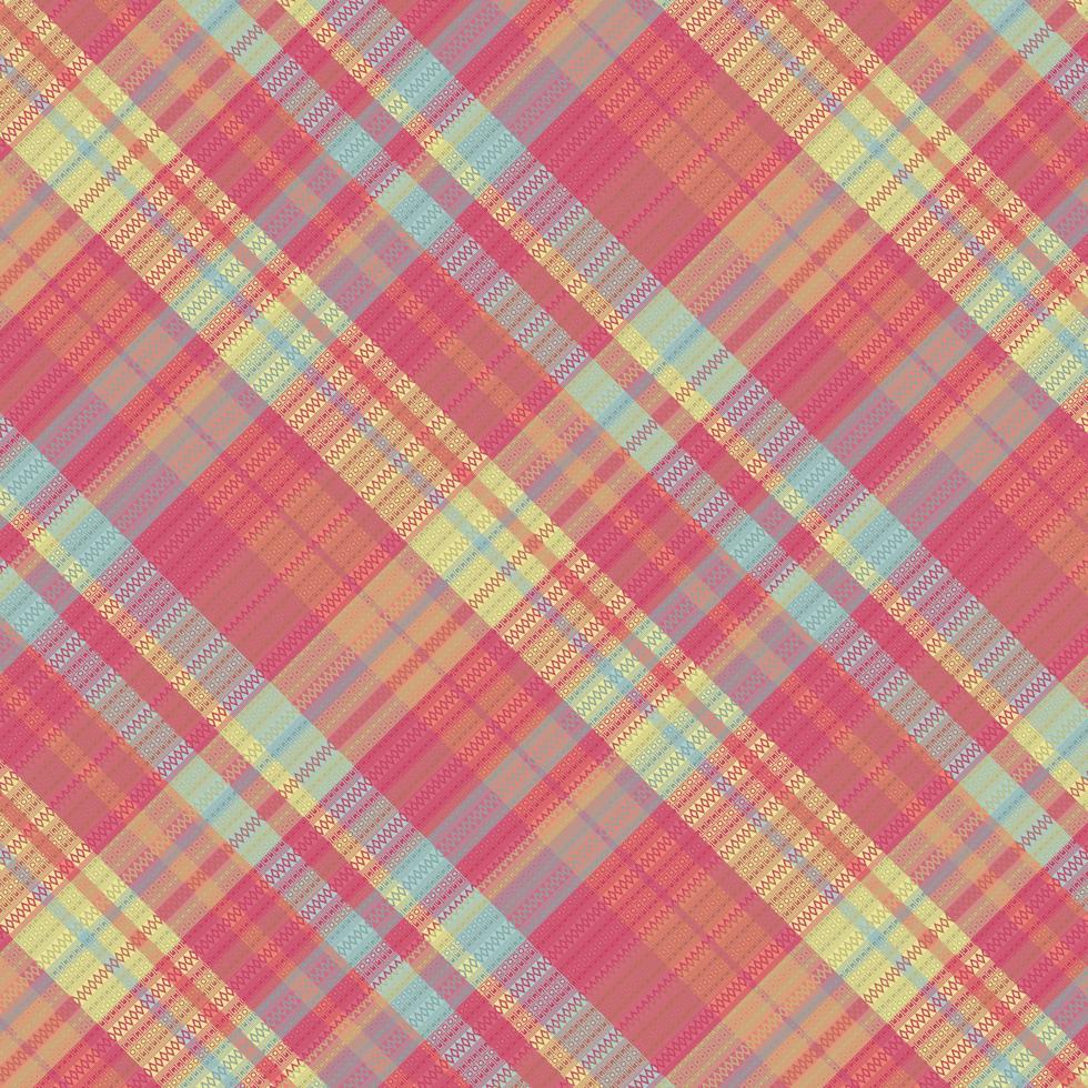 motif à carreaux tartan avec texture et couleur estivale. vecteur