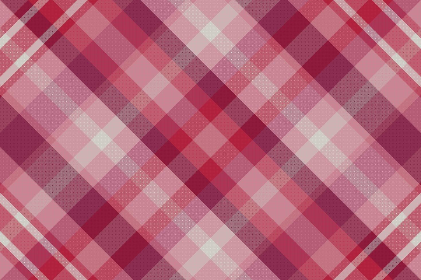 fond de motif à carreaux tartan sans couture avec la couleur de la saint-valentin. vecteur