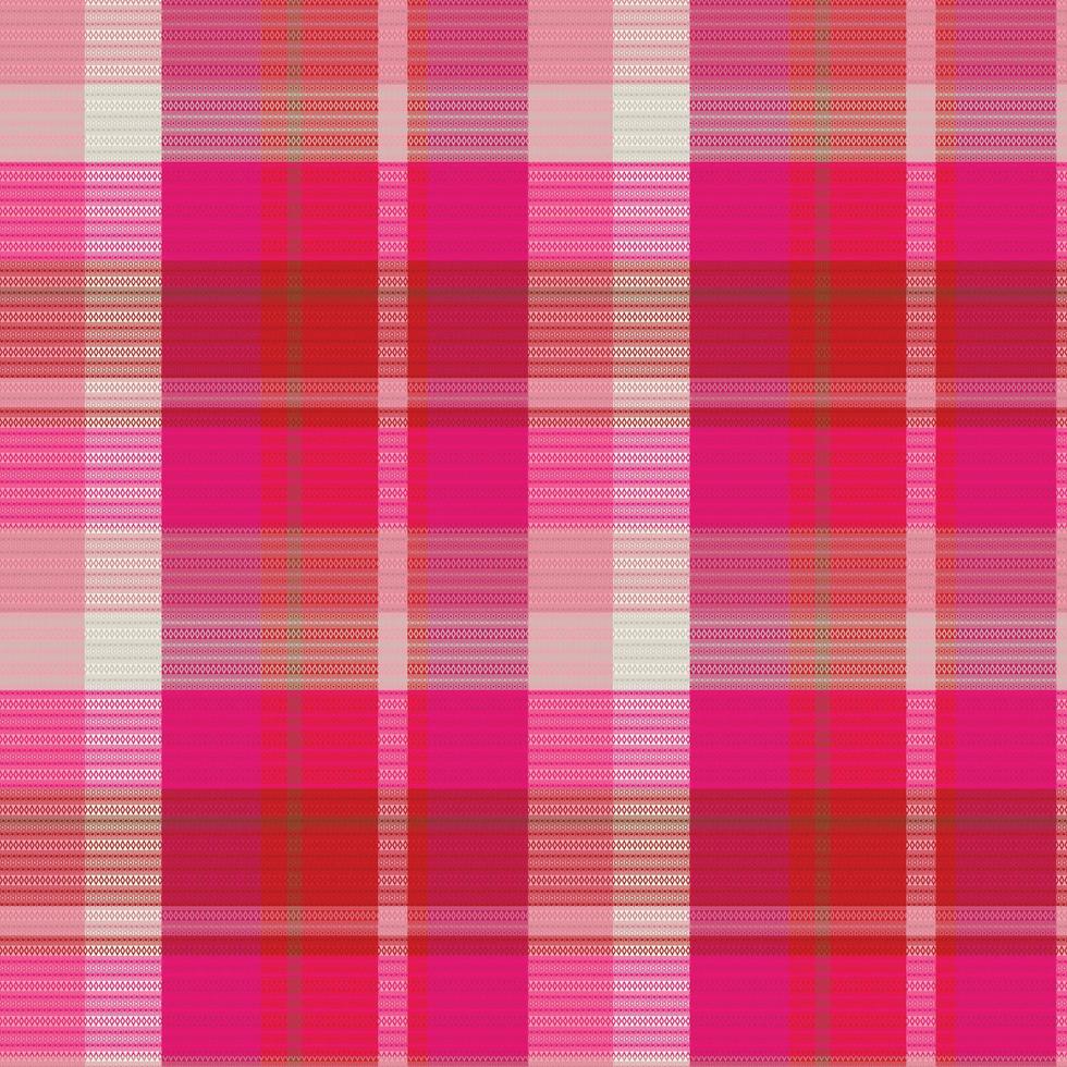 fond de motif à carreaux tartan avec la couleur de la saint-valentin. vecteur