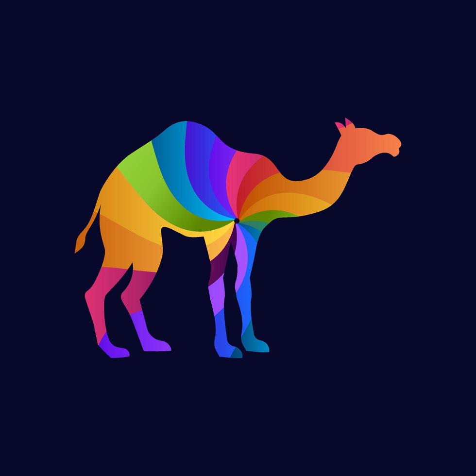 logo couleur camel vecteur