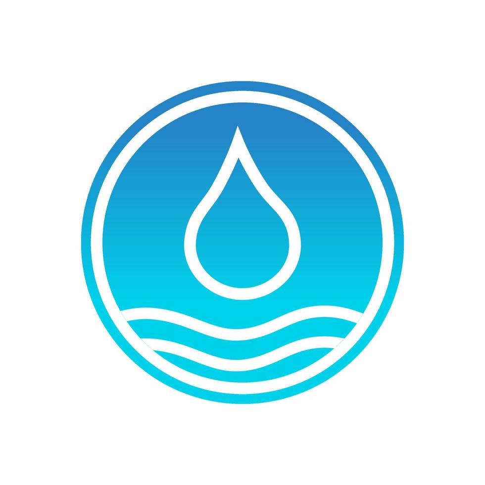 logo icône de l'eau vecteur