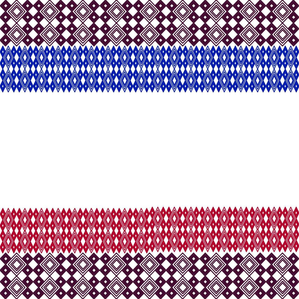 motif d'oeil géométrique, argent, bleu, rouge sur fond blanc. vecteur