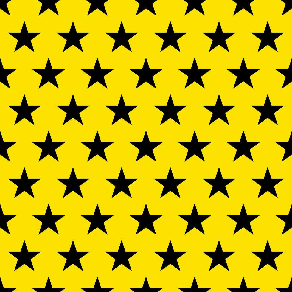 fond transparent avec motif étoile noir et jaune. vecteur