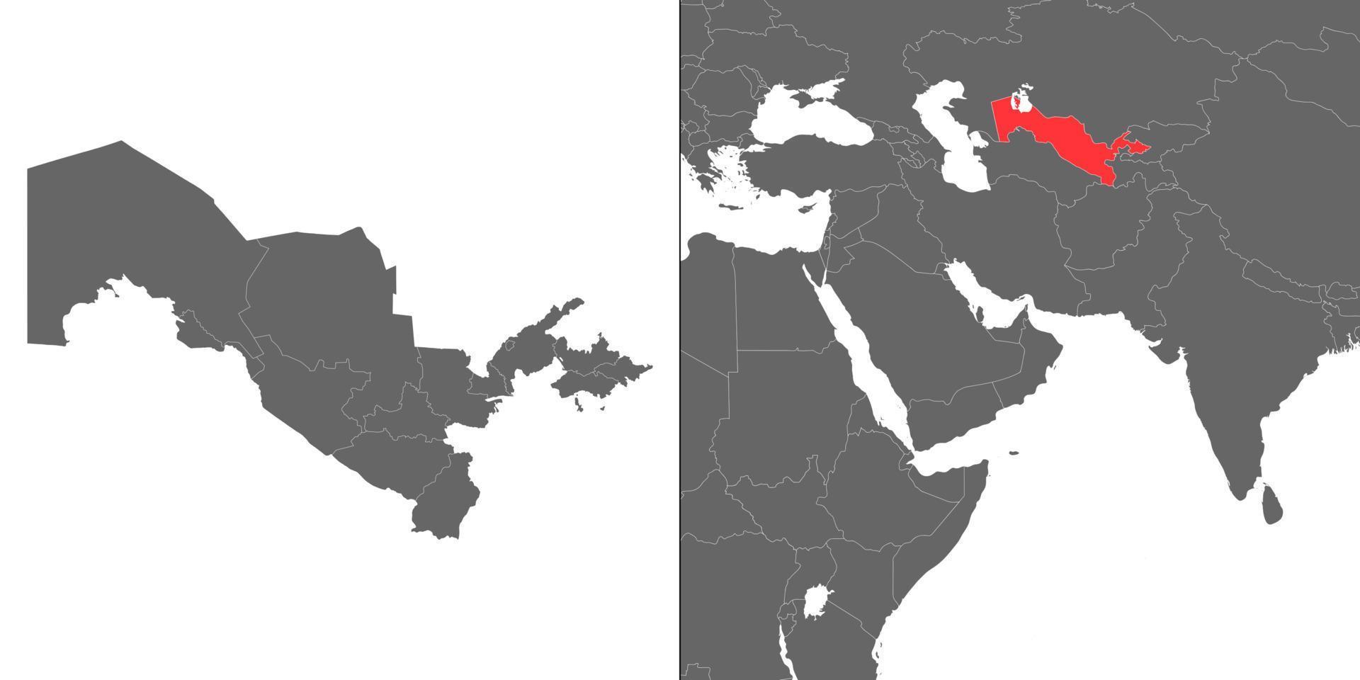 carte avec emplacement vecteur