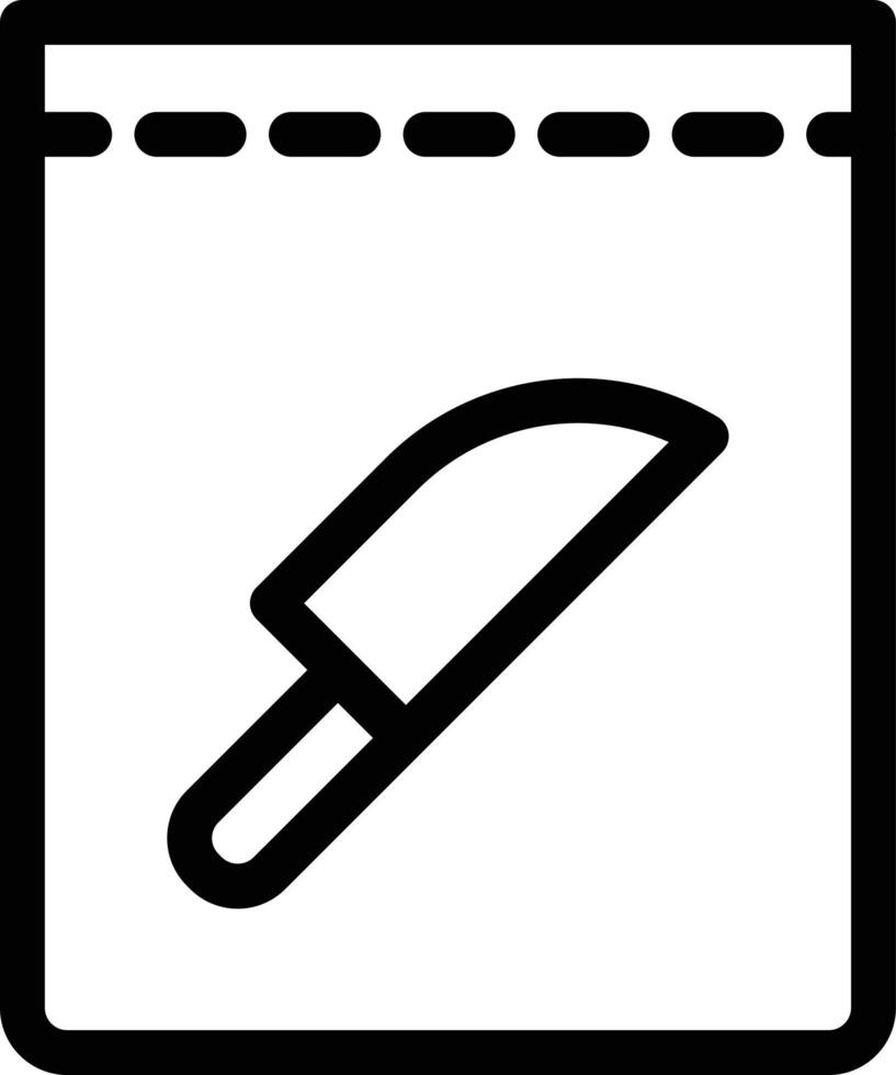 illustration vectorielle de couteau sur fond. symboles de qualité premium. icônes vectorielles pour le concept et la conception graphique. vecteur