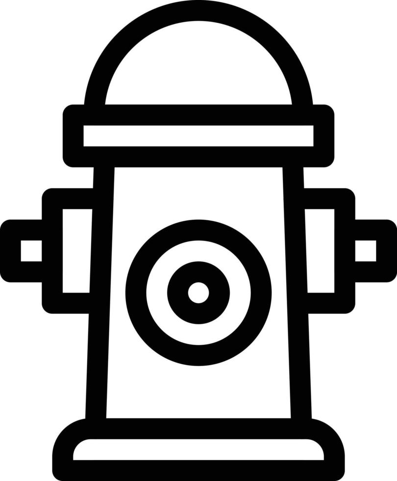 illustration vectorielle de bouche d'incendie sur fond.symboles de qualité premium.icônes vectorielles pour le concept et la conception graphique. vecteur