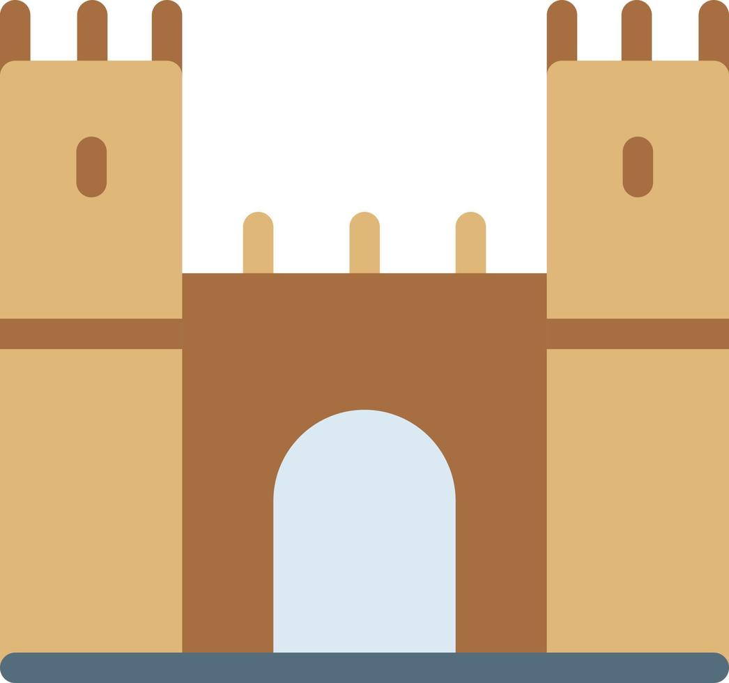 illustration vectorielle de château sur fond.symboles de qualité premium.icônes vectorielles pour le concept et la conception graphique. vecteur