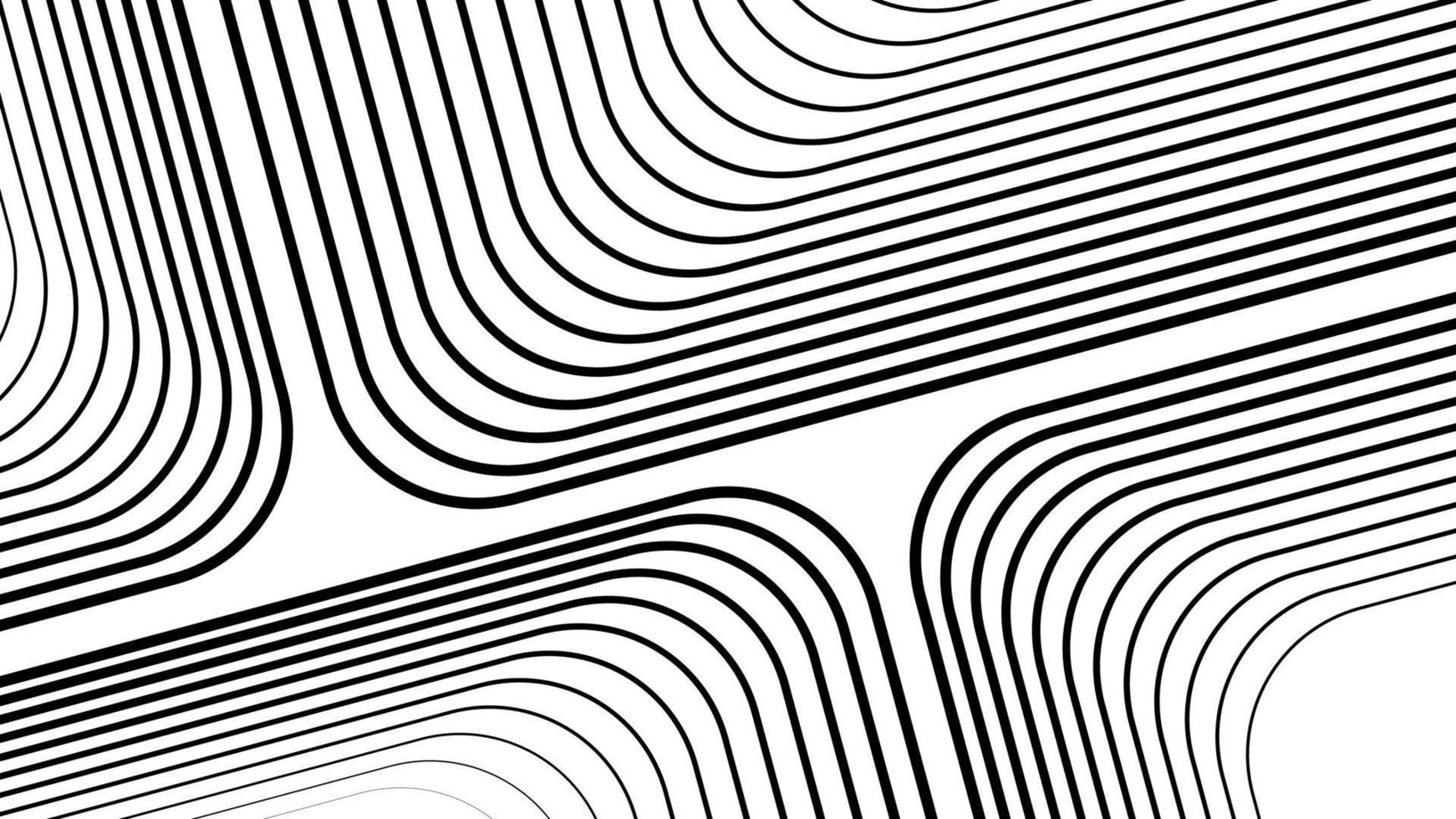 lignes diagonales arrondies abstraites fond de vecteur blanc