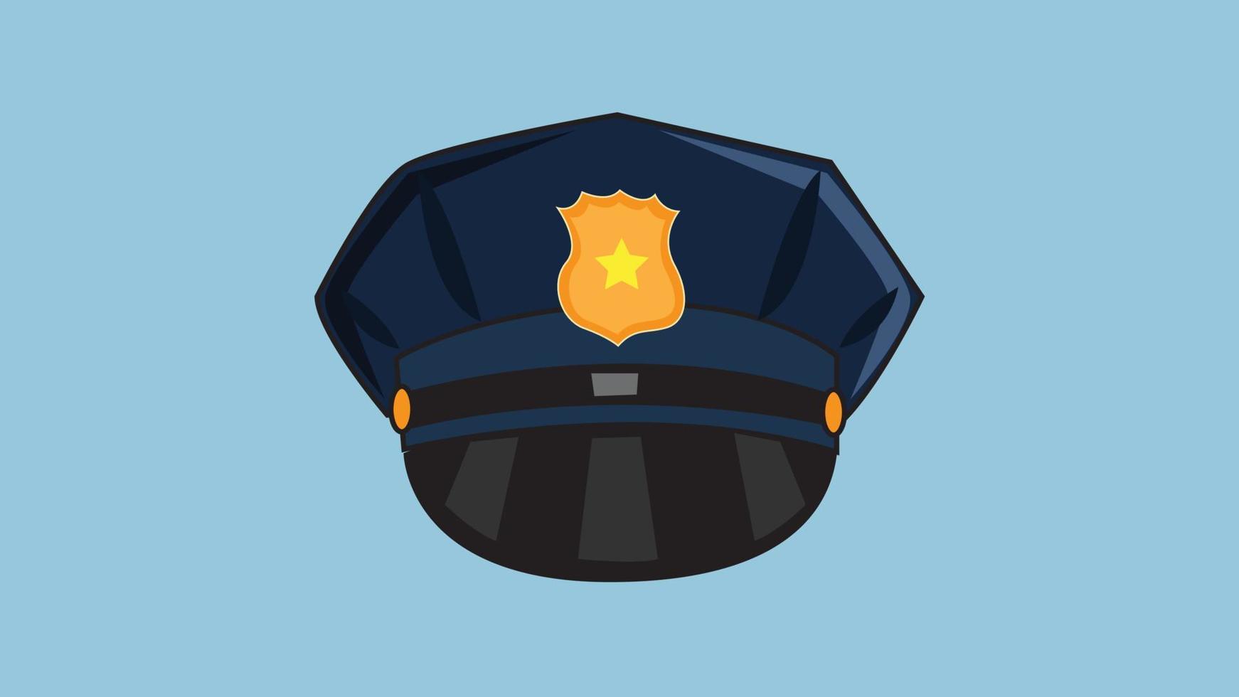 chapeau de police icône illustration vectorielle vecteur