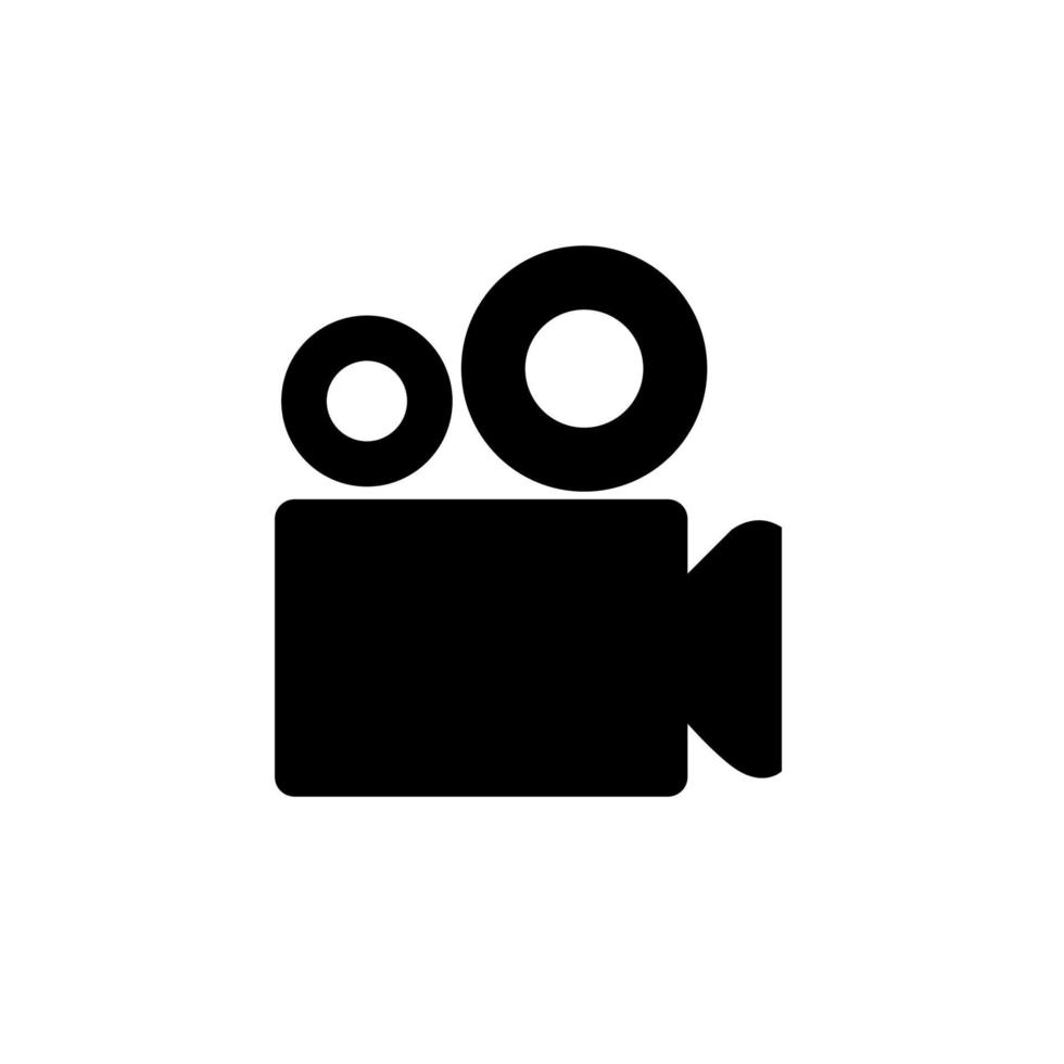 illustration d'icône de vecteur de caméra vidéo
