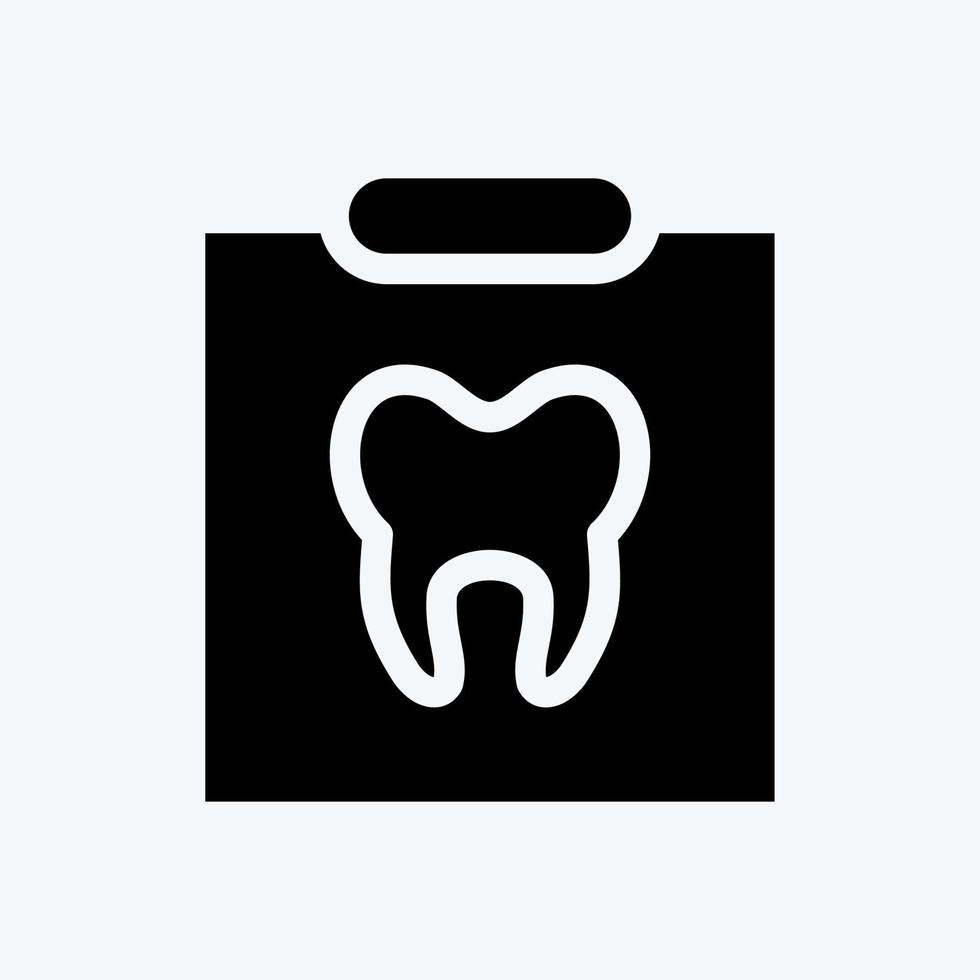 icône radiographie. adapté au symbole de la médecine. style de glyphe. conception simple modifiable. vecteur de modèle de conception. illustration simple