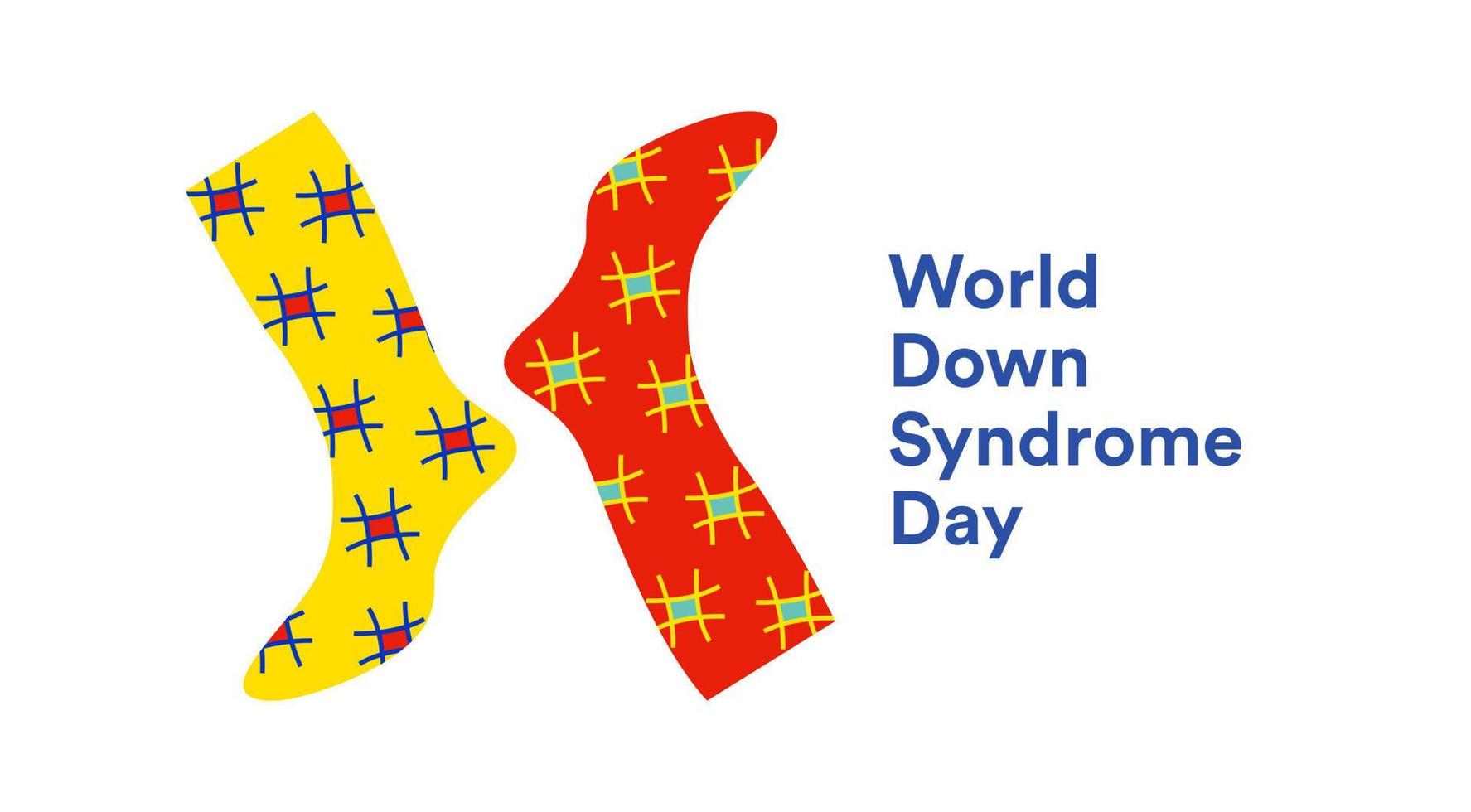 journée mondiale de la trisomie 21, illustration vectorielle du 21 mars vecteur