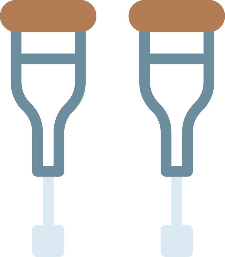 illustration vectorielle de béquilles sur fond.symboles de qualité premium.icônes vectorielles pour le concept et la conception graphique. vecteur