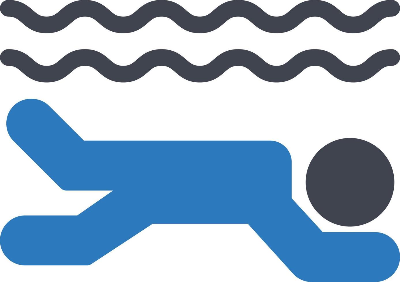 illustration vectorielle de natation personne sur fond.symboles de qualité premium.icônes vectorielles pour le concept et la conception graphique. vecteur