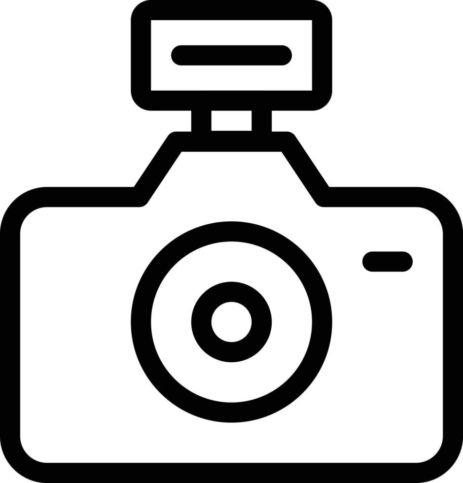 illustration vectorielle de caméra flash sur fond.symboles de qualité premium.icônes vectorielles pour le concept et la conception graphique. vecteur