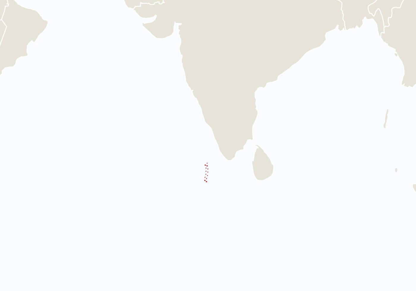 asie avec carte des maldives en surbrillance. vecteur